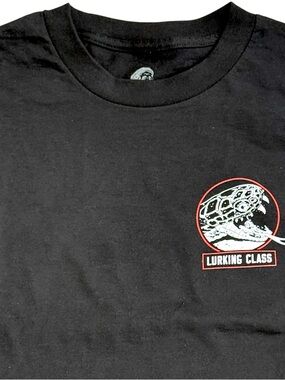 Lurking Class T Shirt Mens Medium Skull Snake Graphic Black Cotton Tee Skeleton